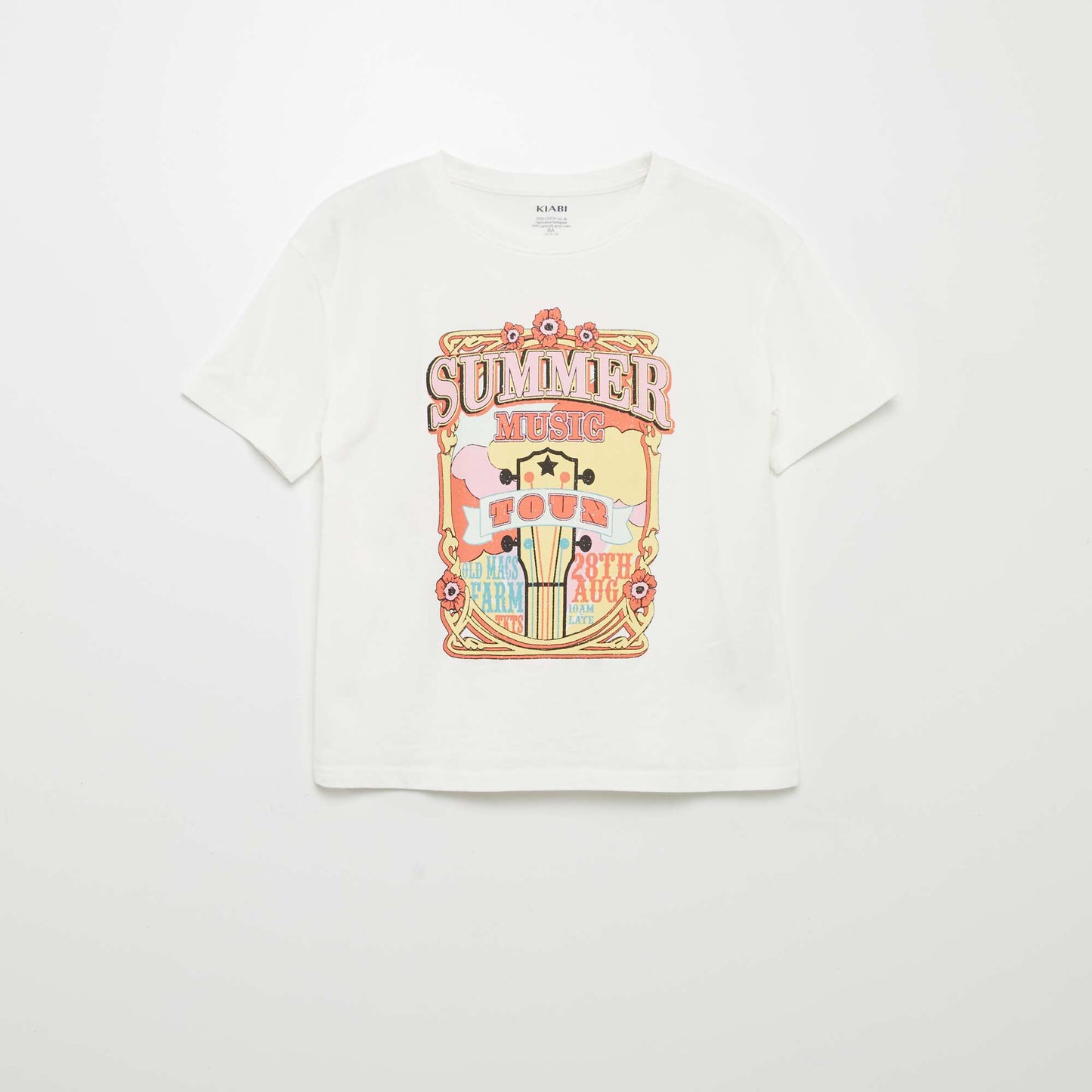 Printed T-shirt WHITE