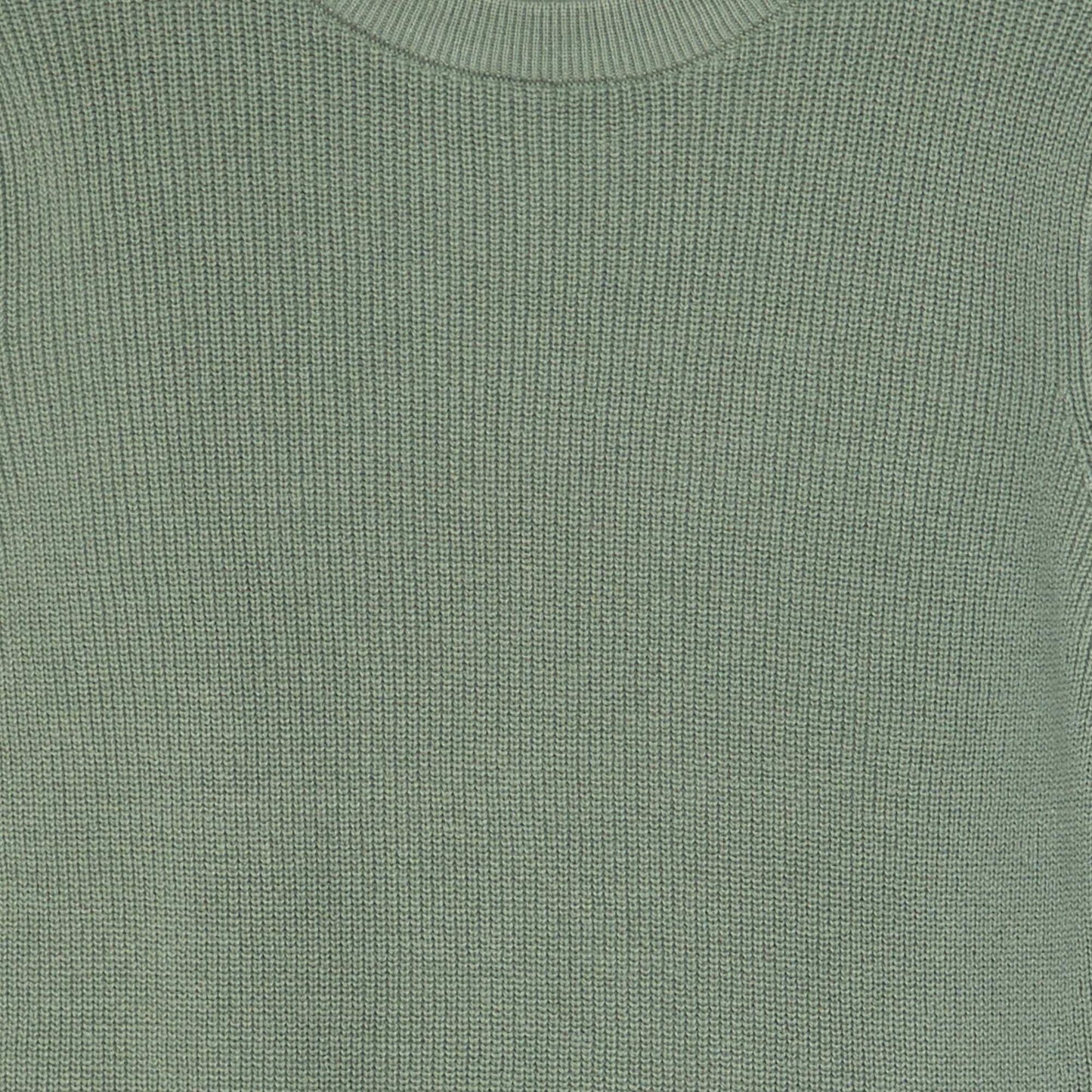 Round-neck knit sweater BLUE