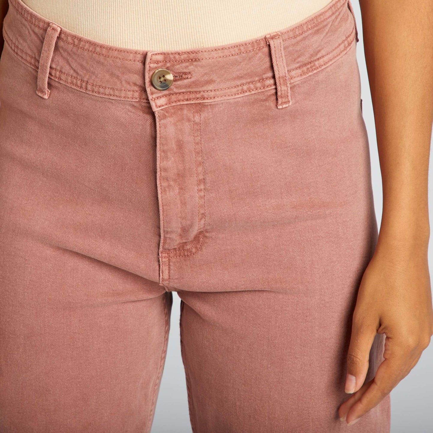 Straight wide-leg trousers L27 PINK