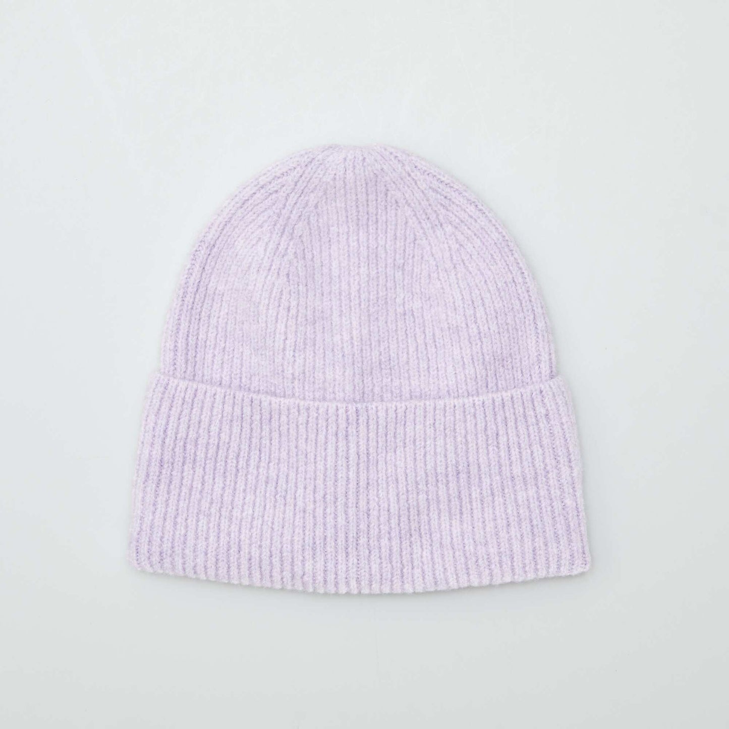 Ribbed knit hat PURPLE