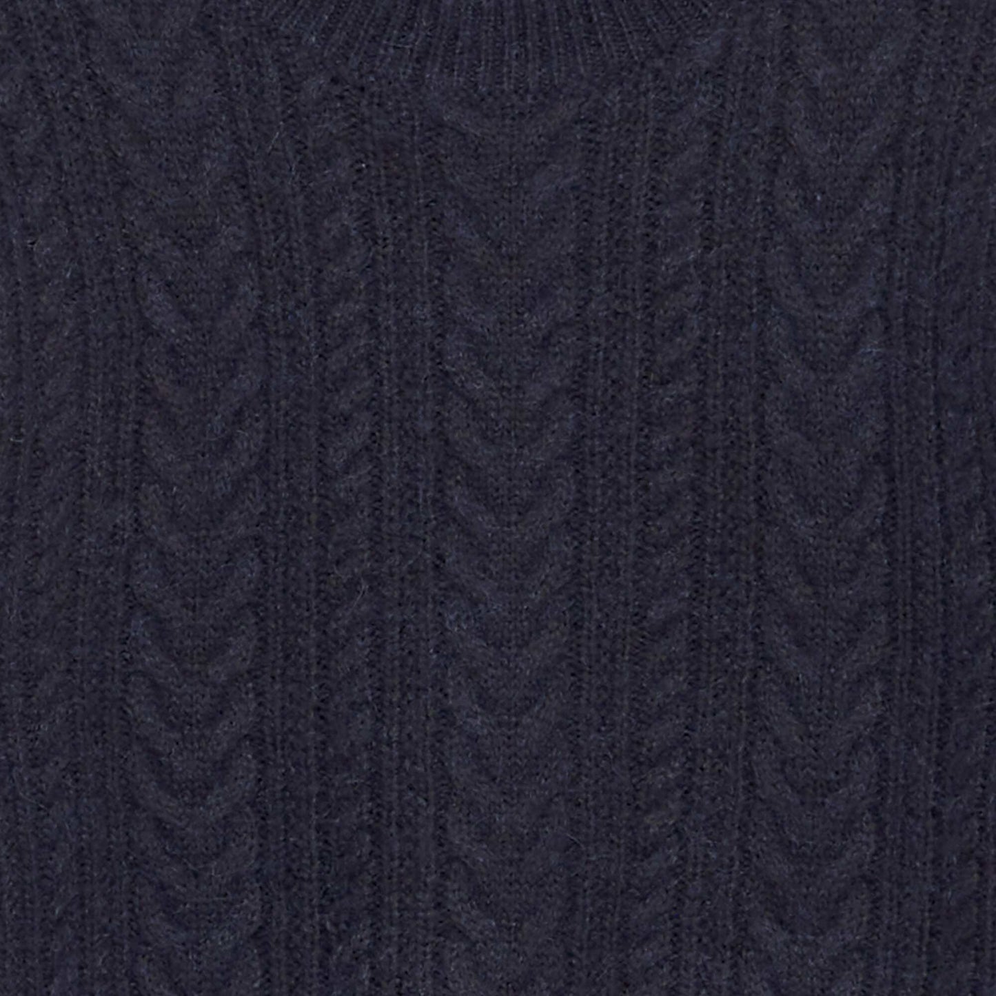 Knitted round neck sweater BLUE