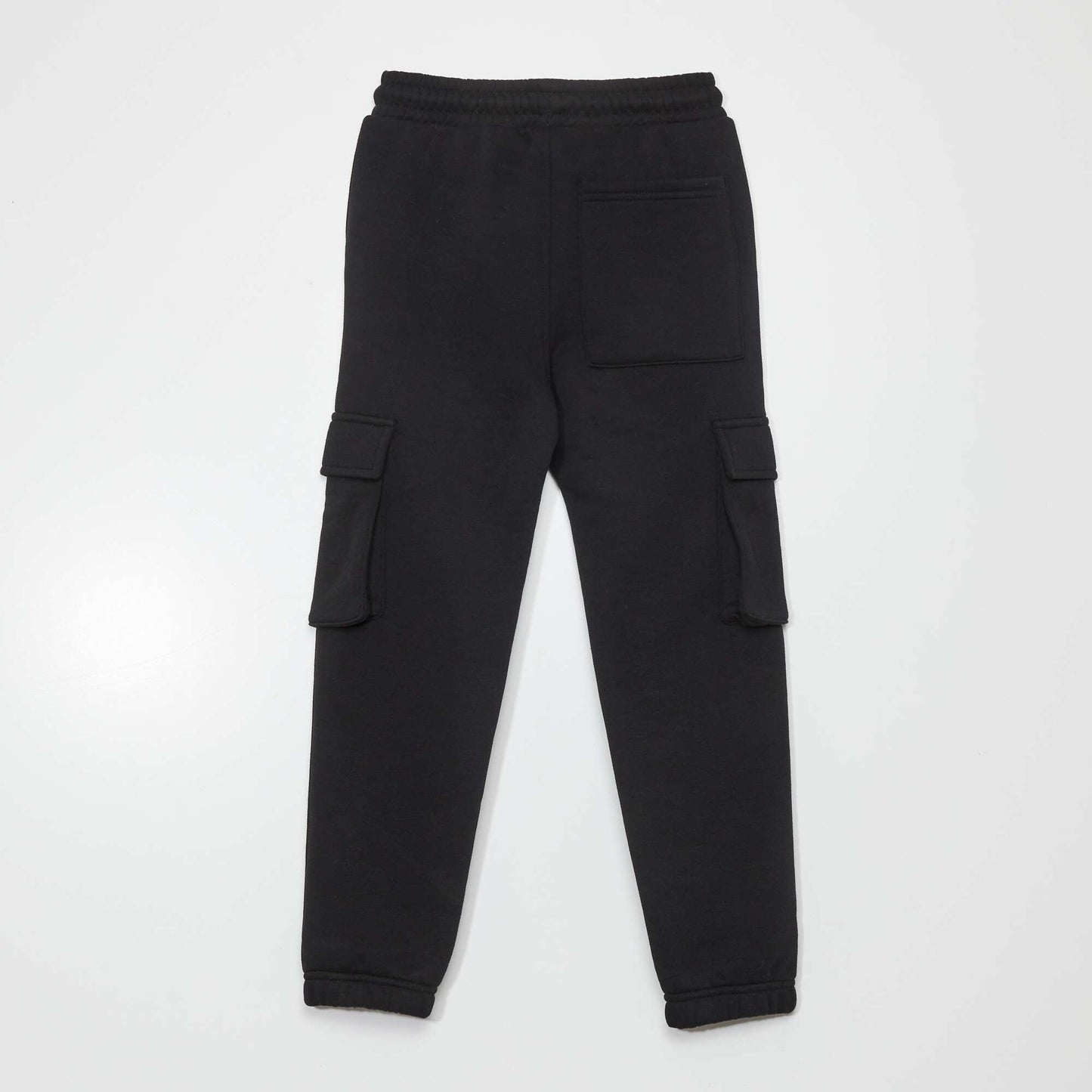Plain joggers with combat pockets black