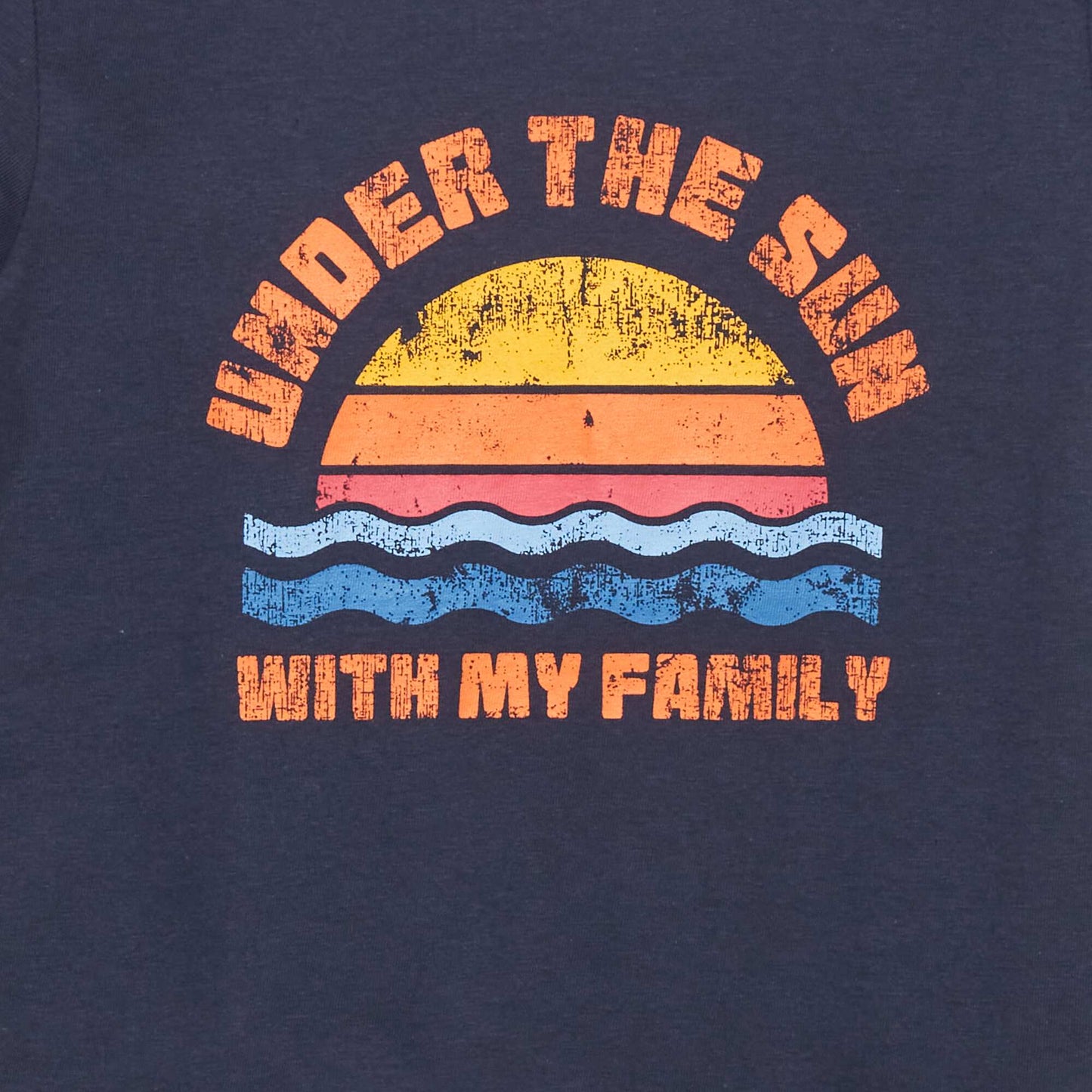 Printed jersey T-shirt BLUE