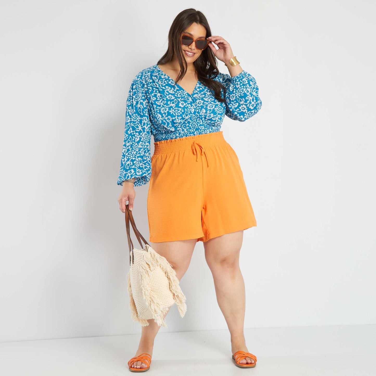 Flowing shorts orange