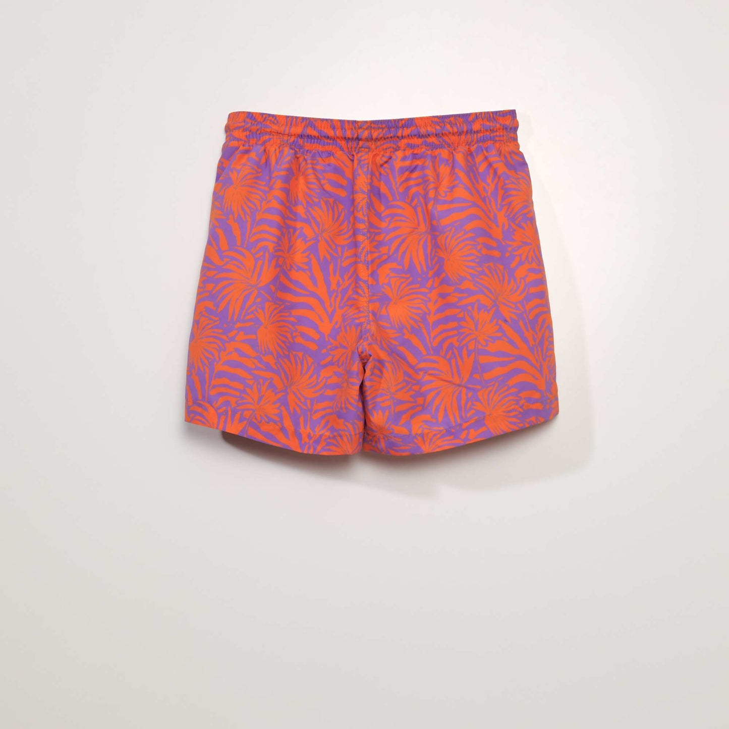 Striped swim shorts ORANGE