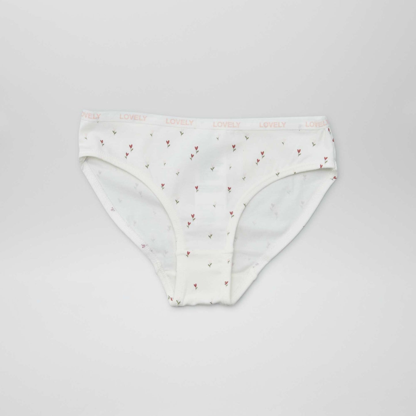 Pack of 4 pairs of printed briefs WHITE