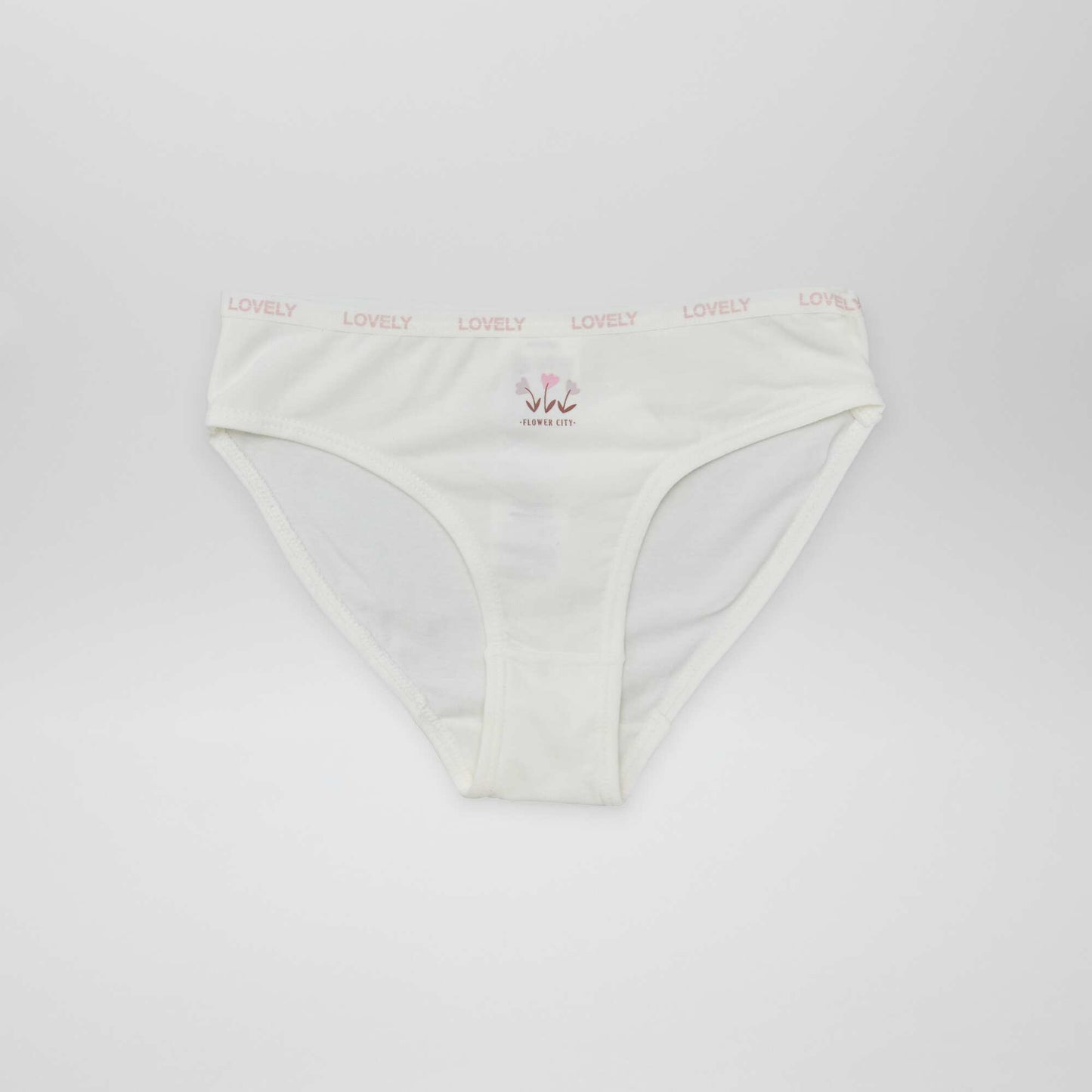 Pack of 4 pairs of printed briefs WHITE