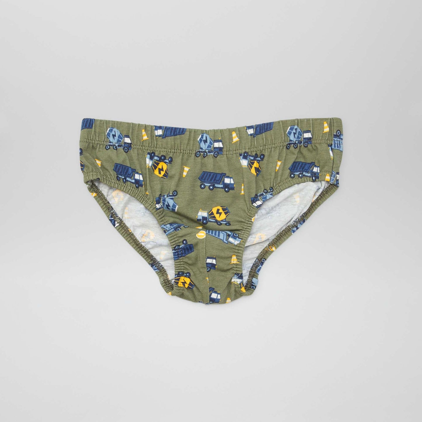 Pack of 7 pairs of printed briefs GREEN