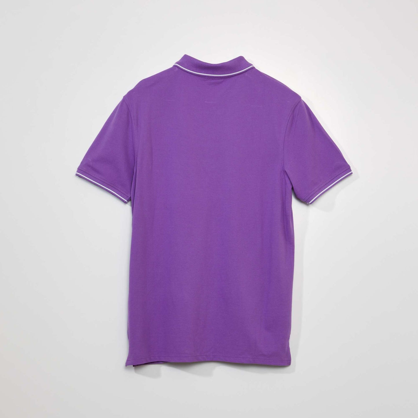 Cotton piqué polo shirt PURPLE