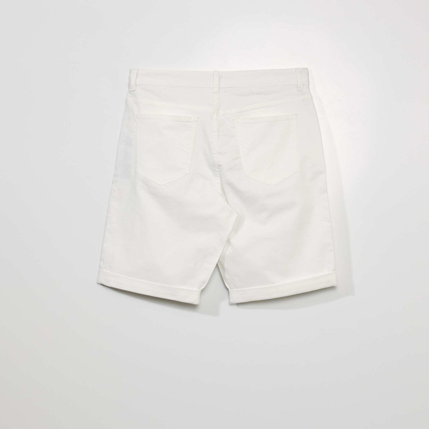 Chino Bermuda shorts with 5 pockets WHITE