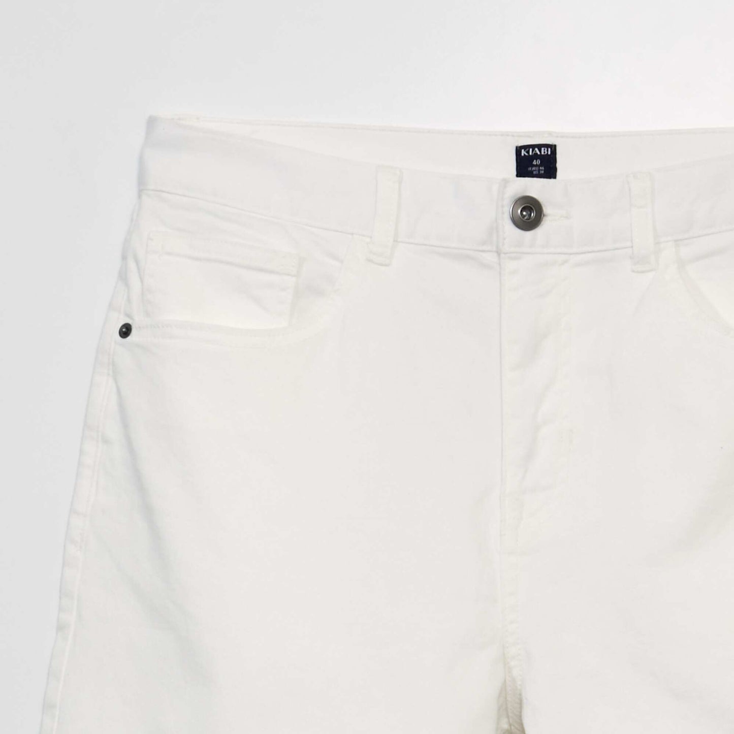 Chino Bermuda shorts with 5 pockets WHITE