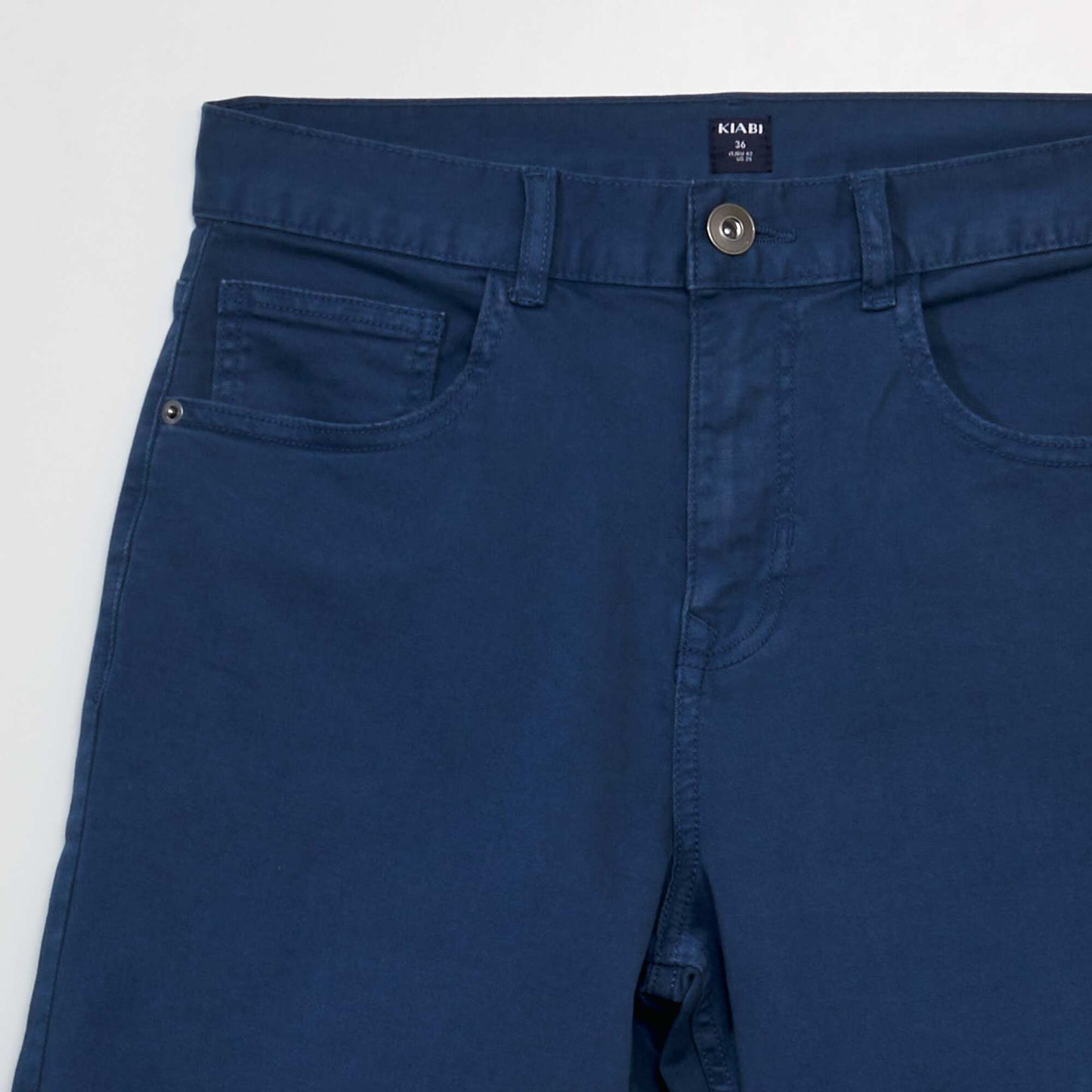 Chino Bermuda shorts with 5 pockets BLUE