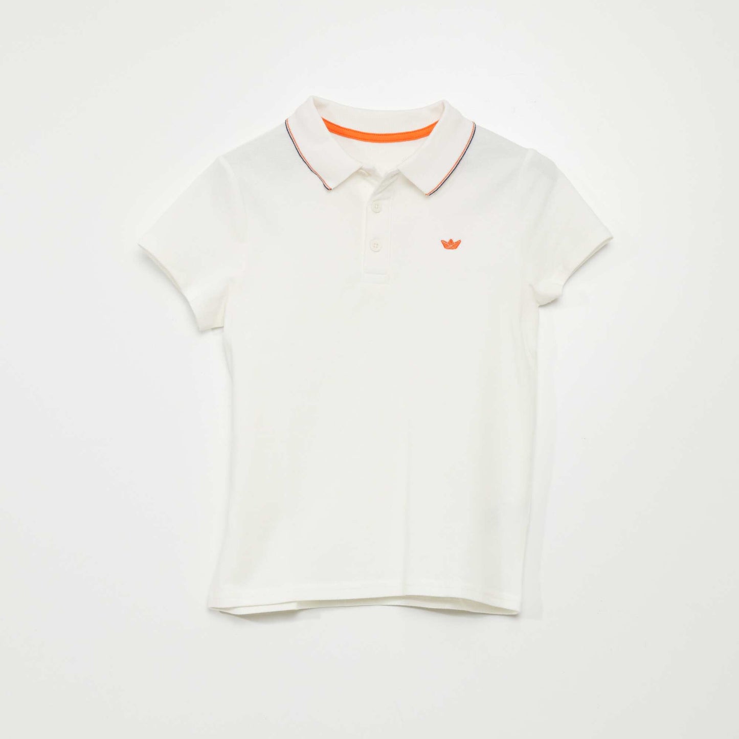 Short-sleeved polo shirt WHITE