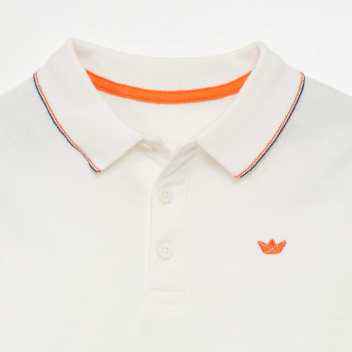 Short-sleeved polo shirt WHITE