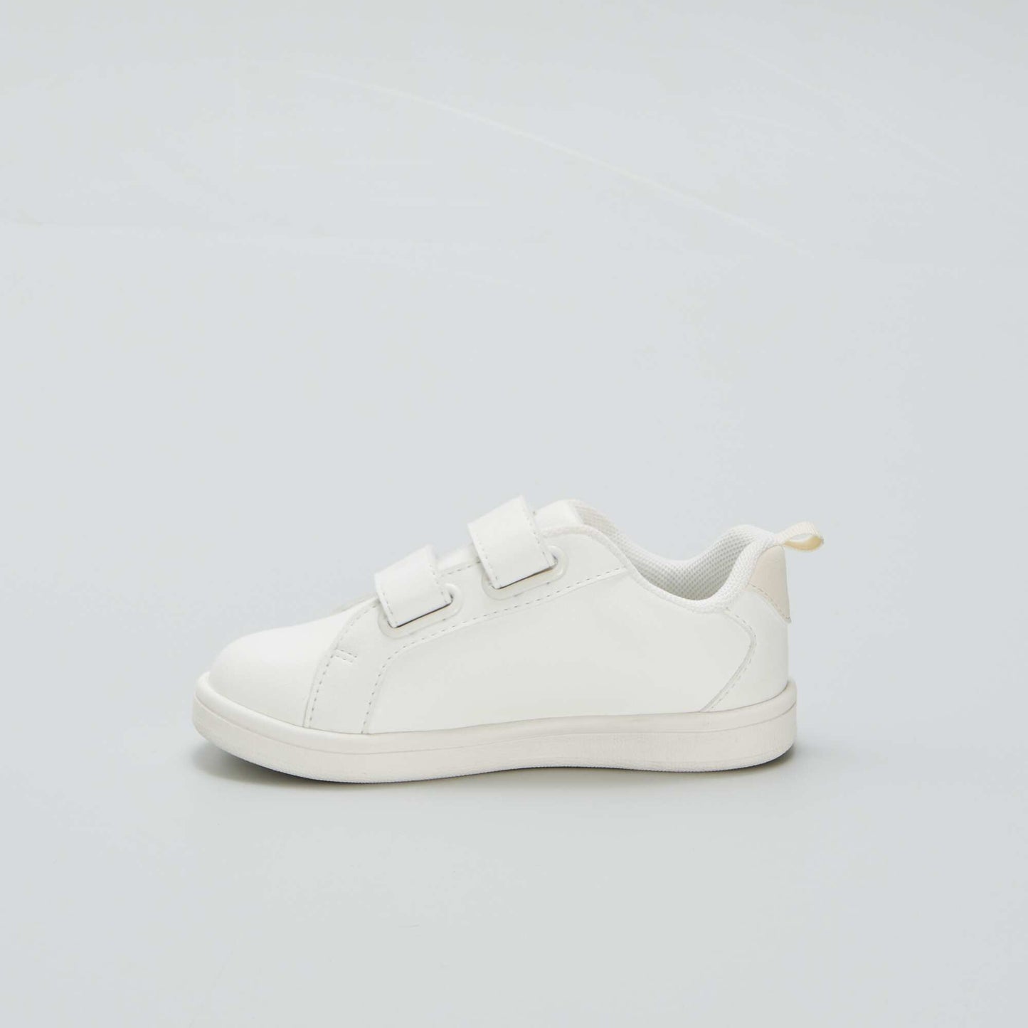 White low-top trainers white