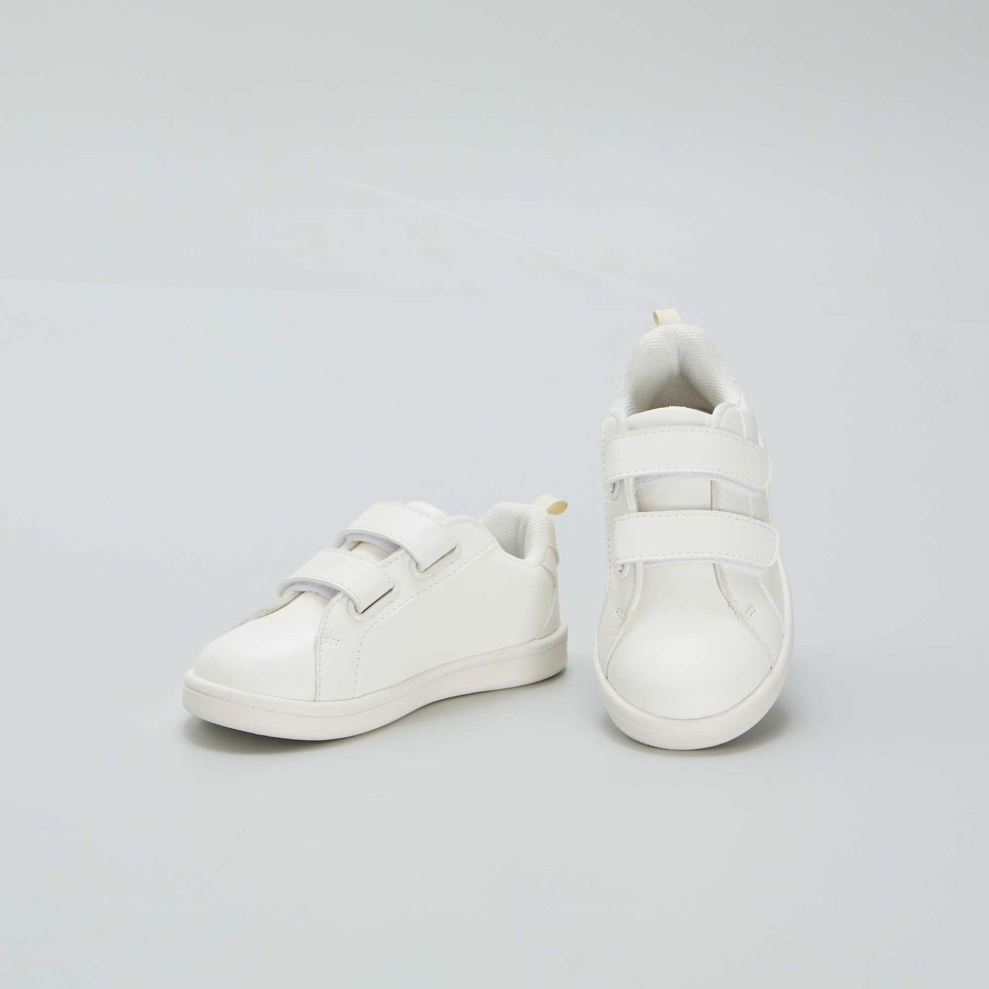 White low-top trainers white