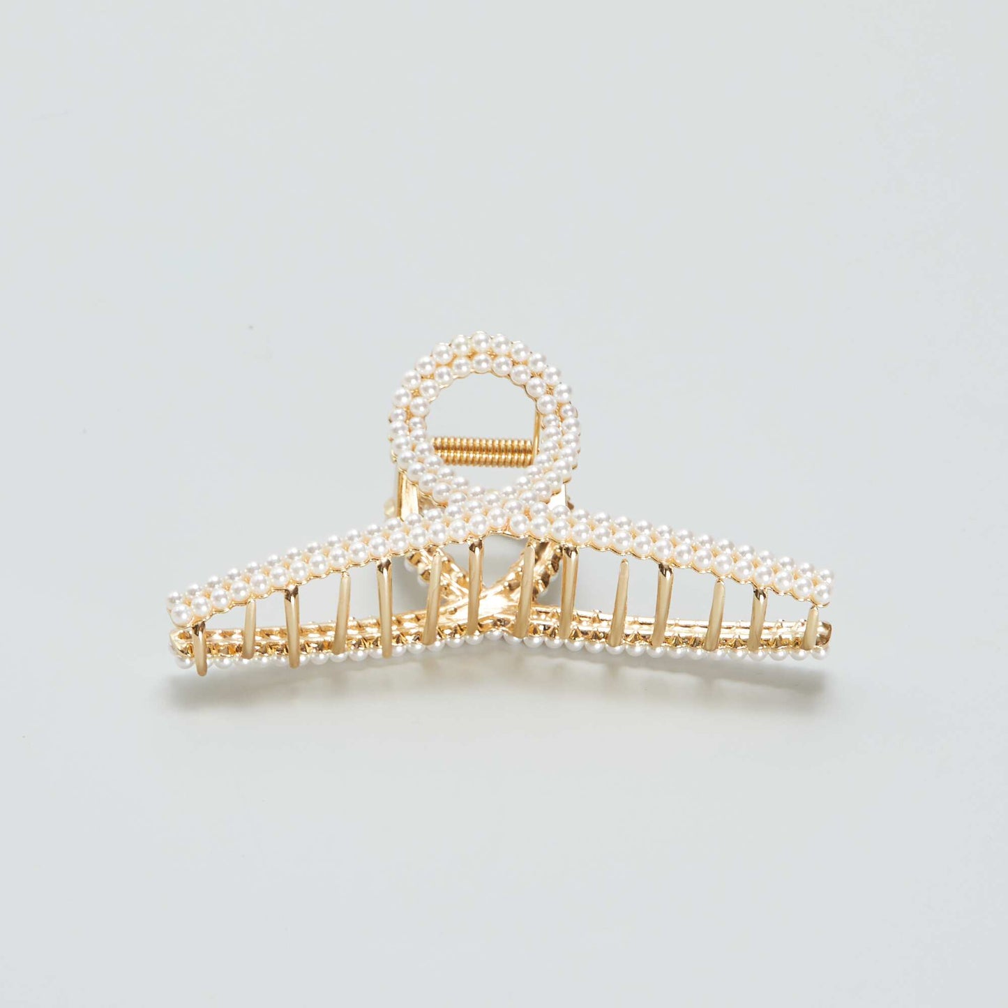 Beaded claw clip WHITE