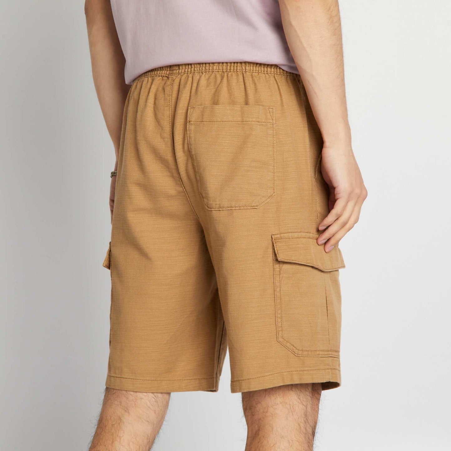 Chino Bermuda shorts with side pockets BEIGE