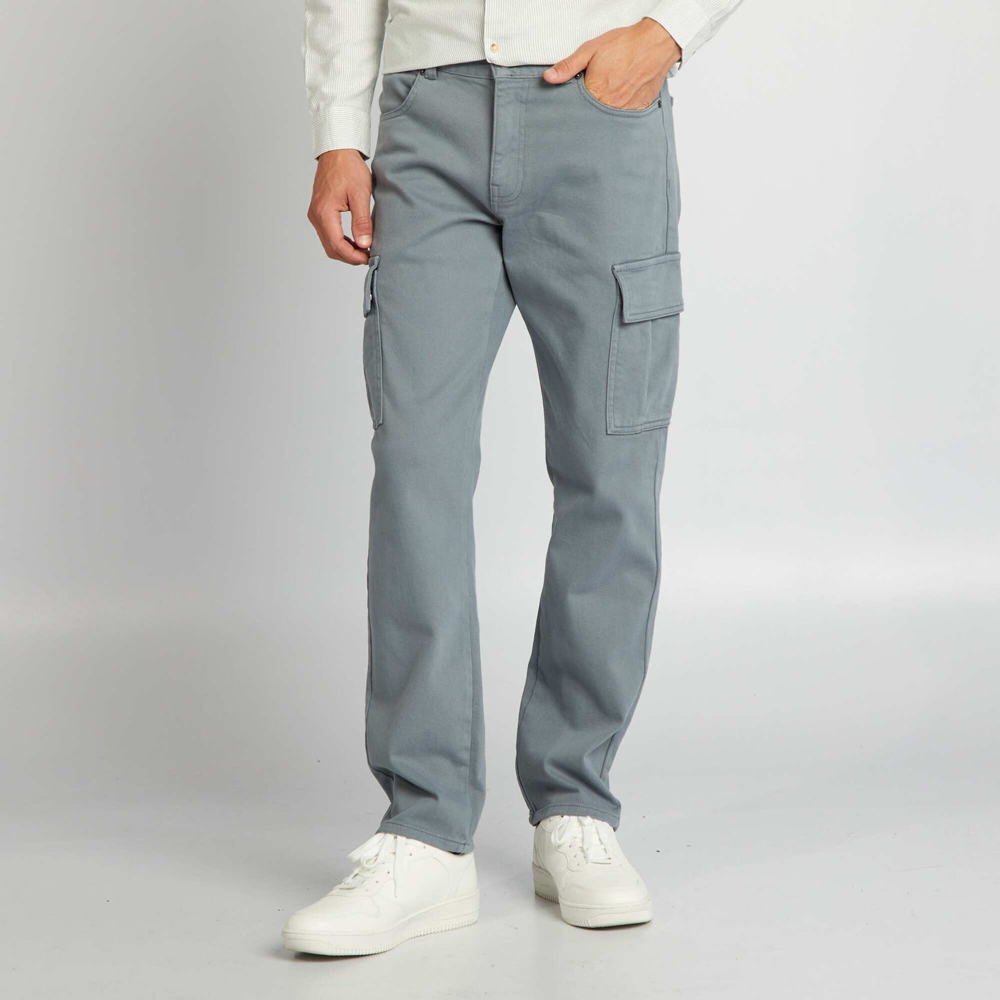 Jeans with side pockets BLUE