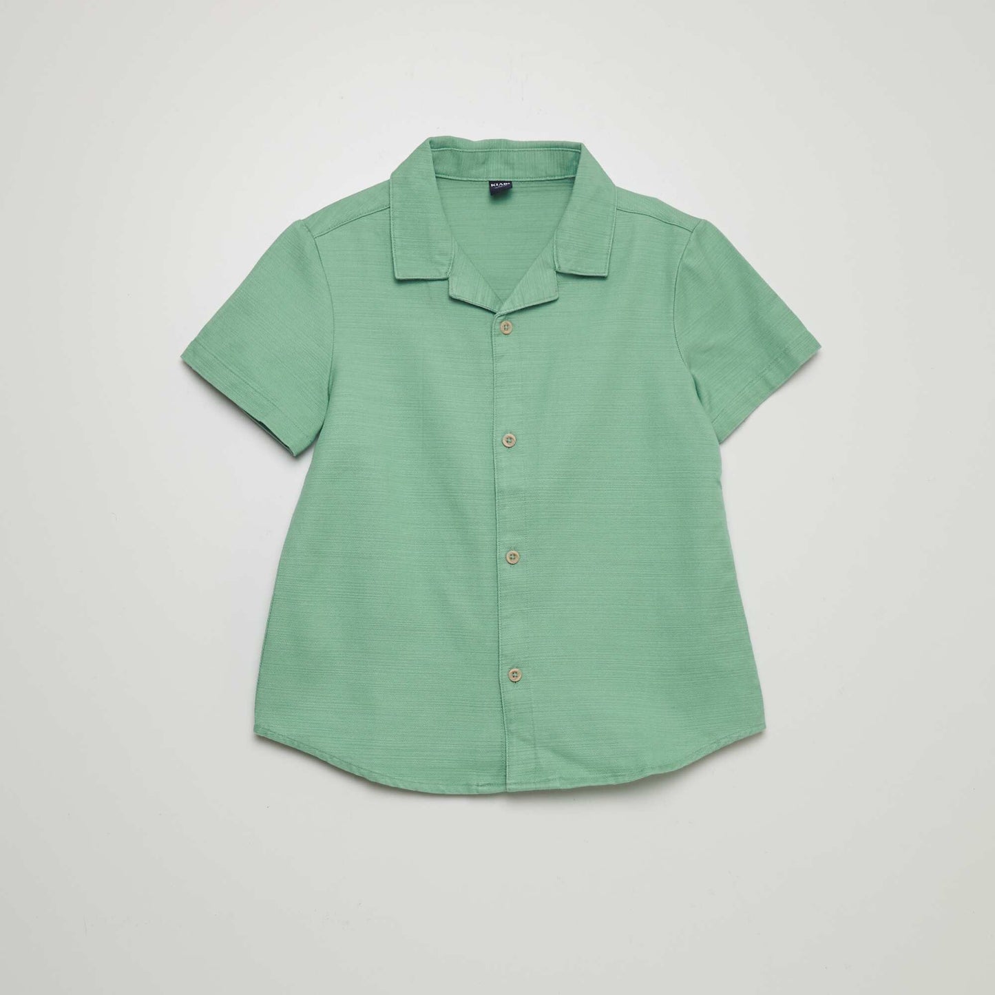 Plain short-sleeved shirt GREEN