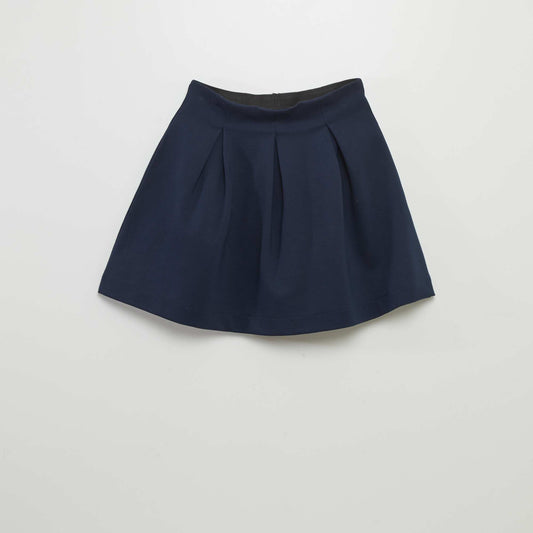 Pleated skirt blue