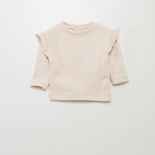 Ruffled sweatshirt PINK