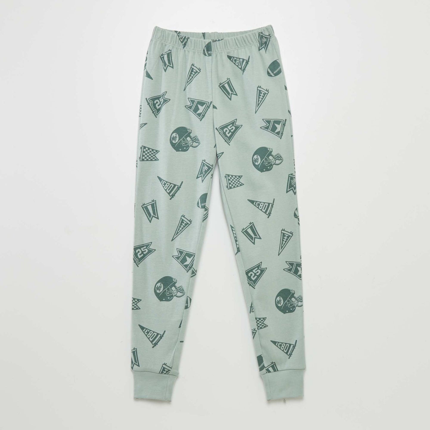 T-shirt + trousers pyjama set - 2-piece set GREEN