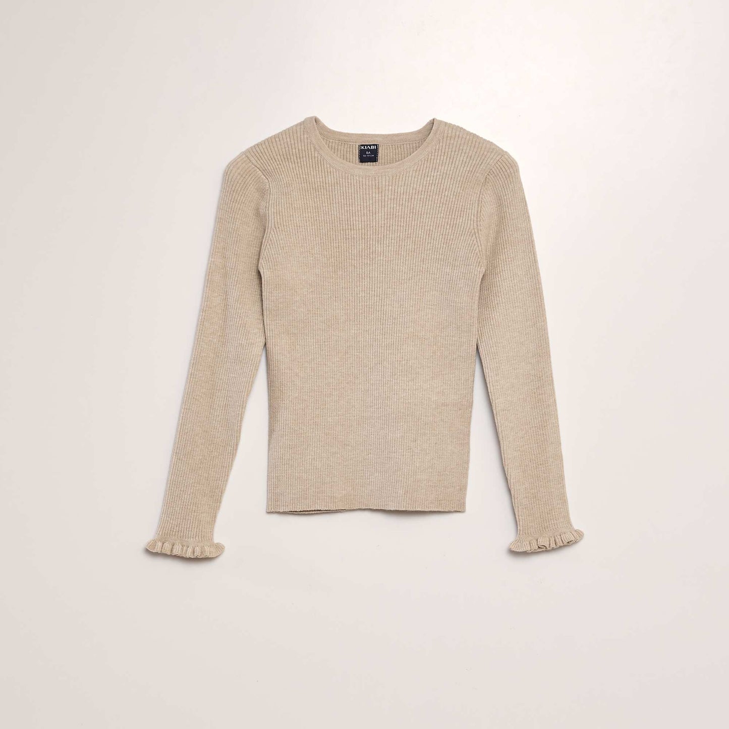 Ribbed sweater BEIGE