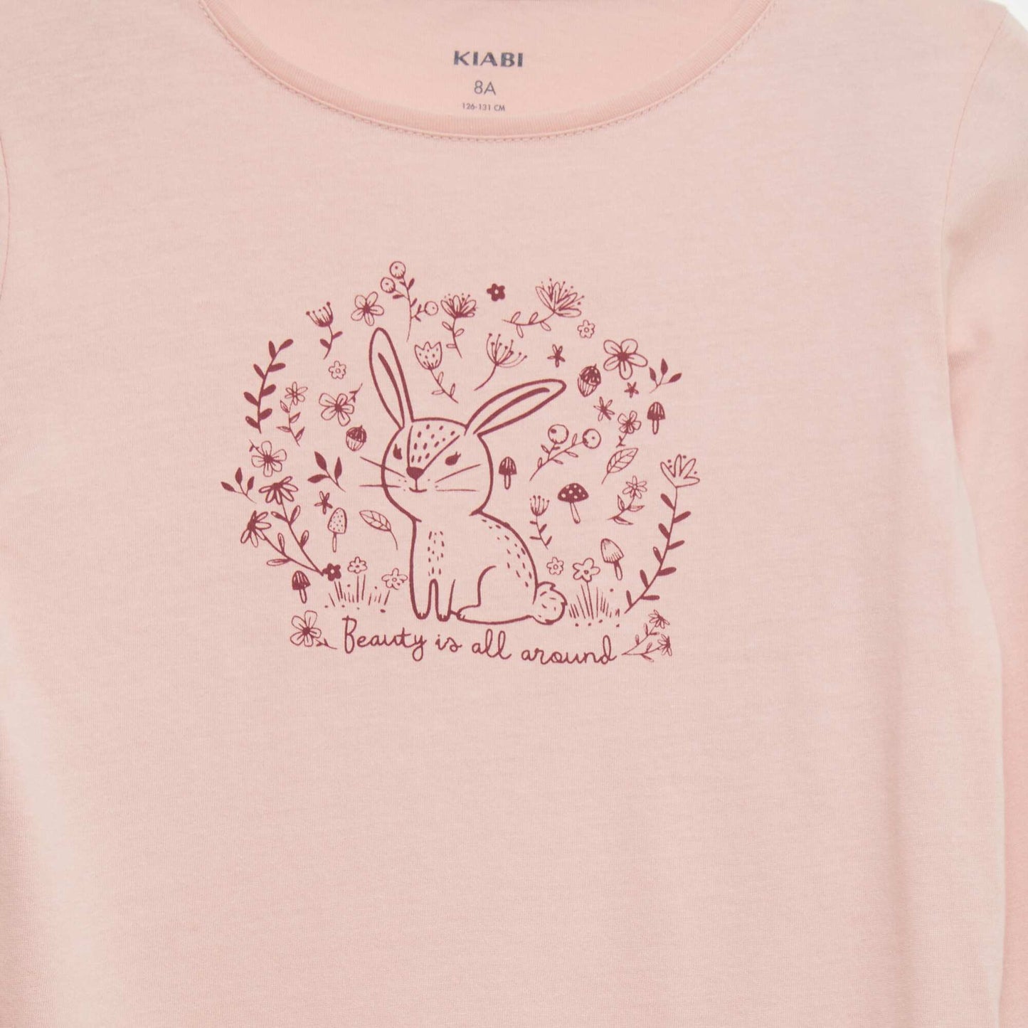 Printed cotton T-shirt PINK