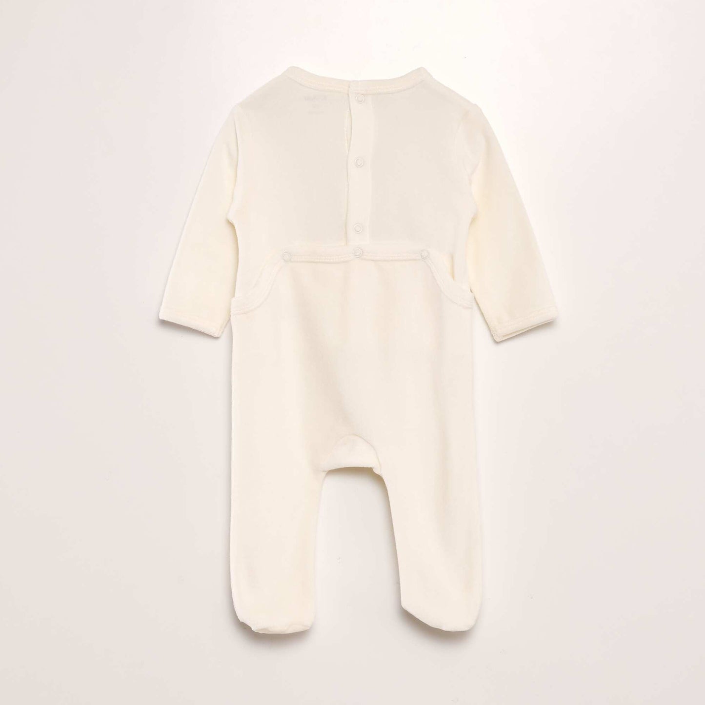 Velour sleepsuit BEIGE