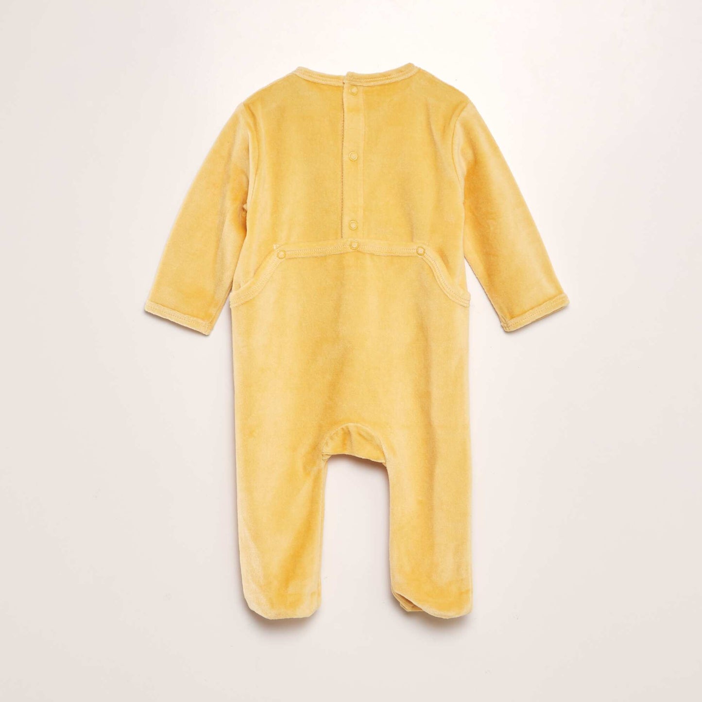 Velour sleepsuit YELLOW