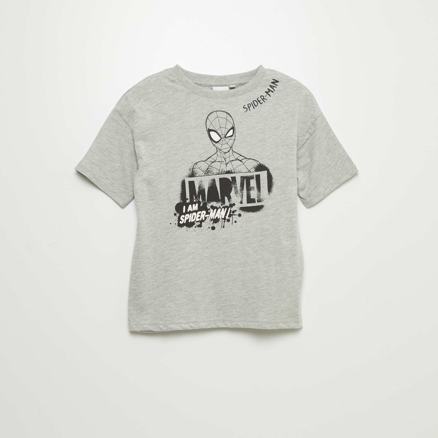 'Marvel' 'Spiderman' jersey T-shirt GREY