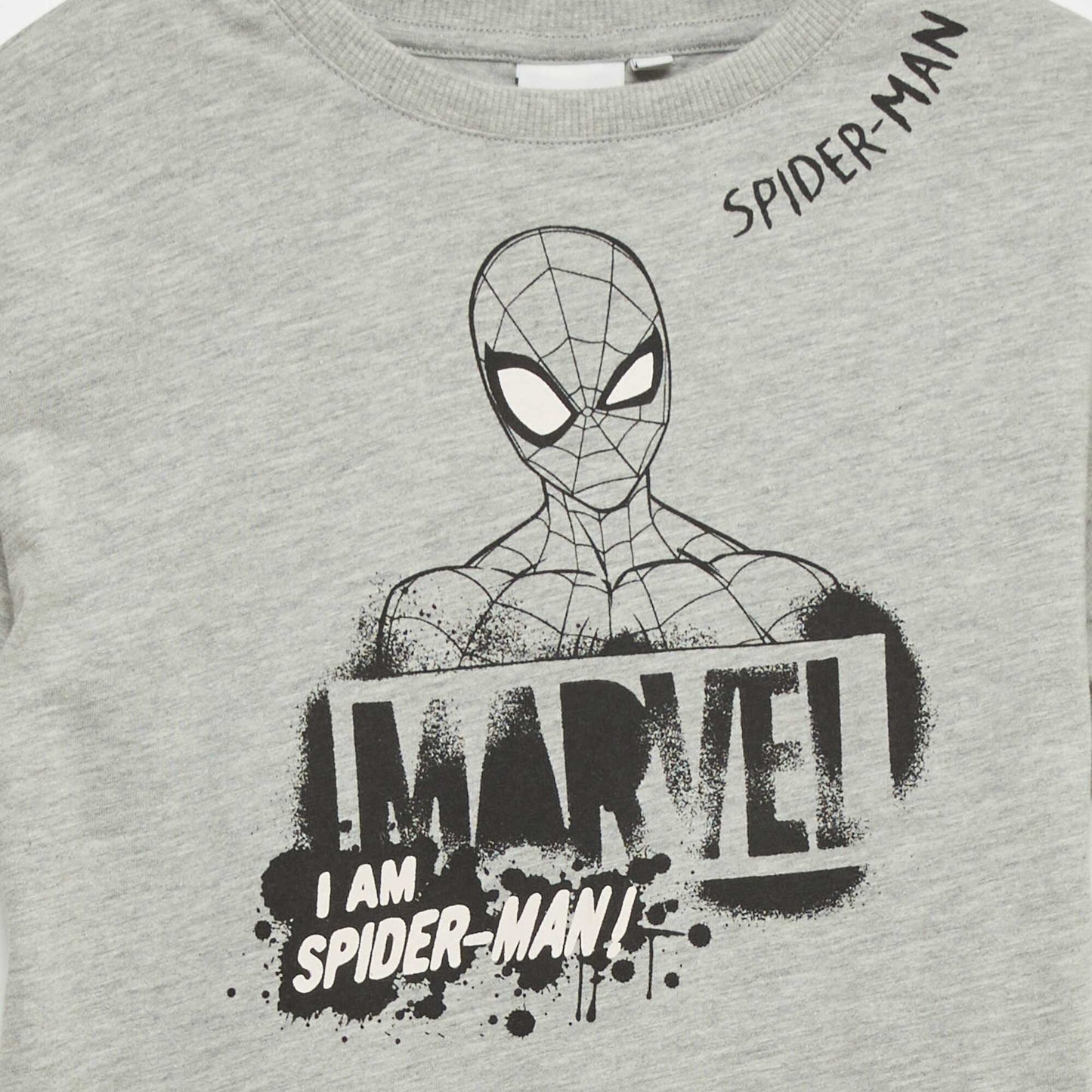 'Marvel' 'Spiderman' jersey T-shirt GREY