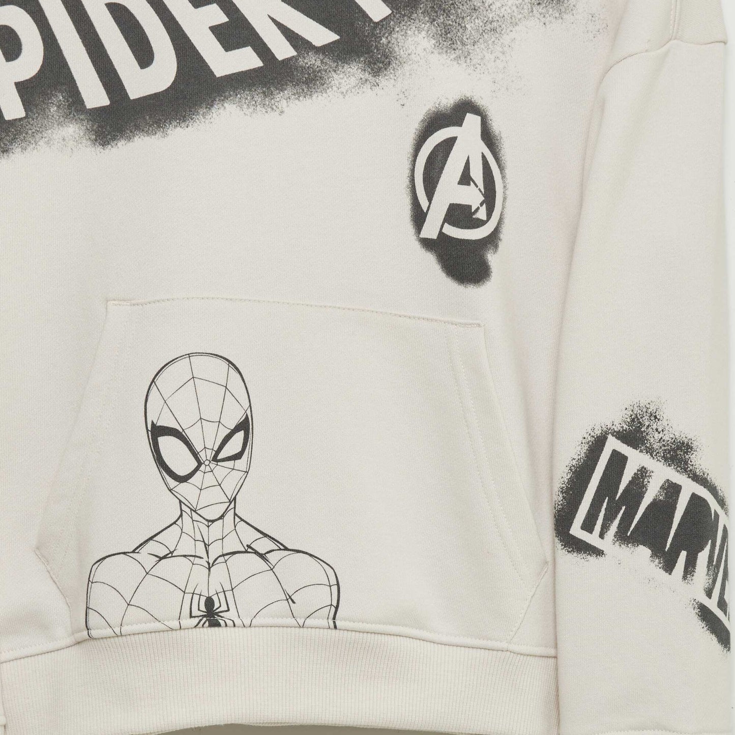 Spider-Man round-neck sweatshirt WHITE