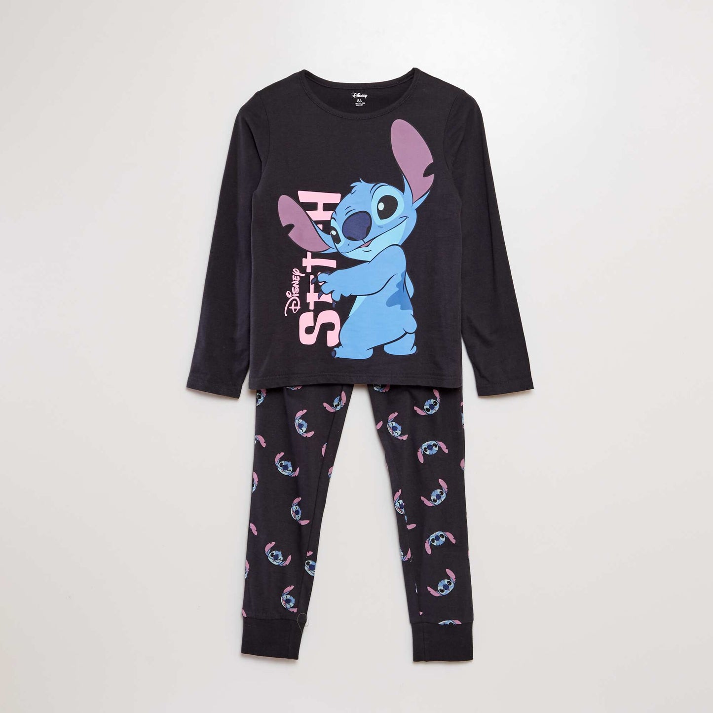 Stitch long pyjama set - 2-piece set GREY