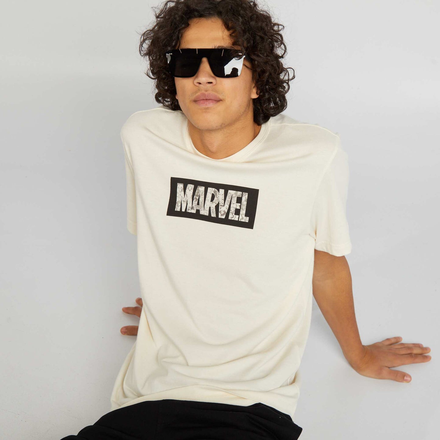 Marvel short-sleeved T-shirt WHITE