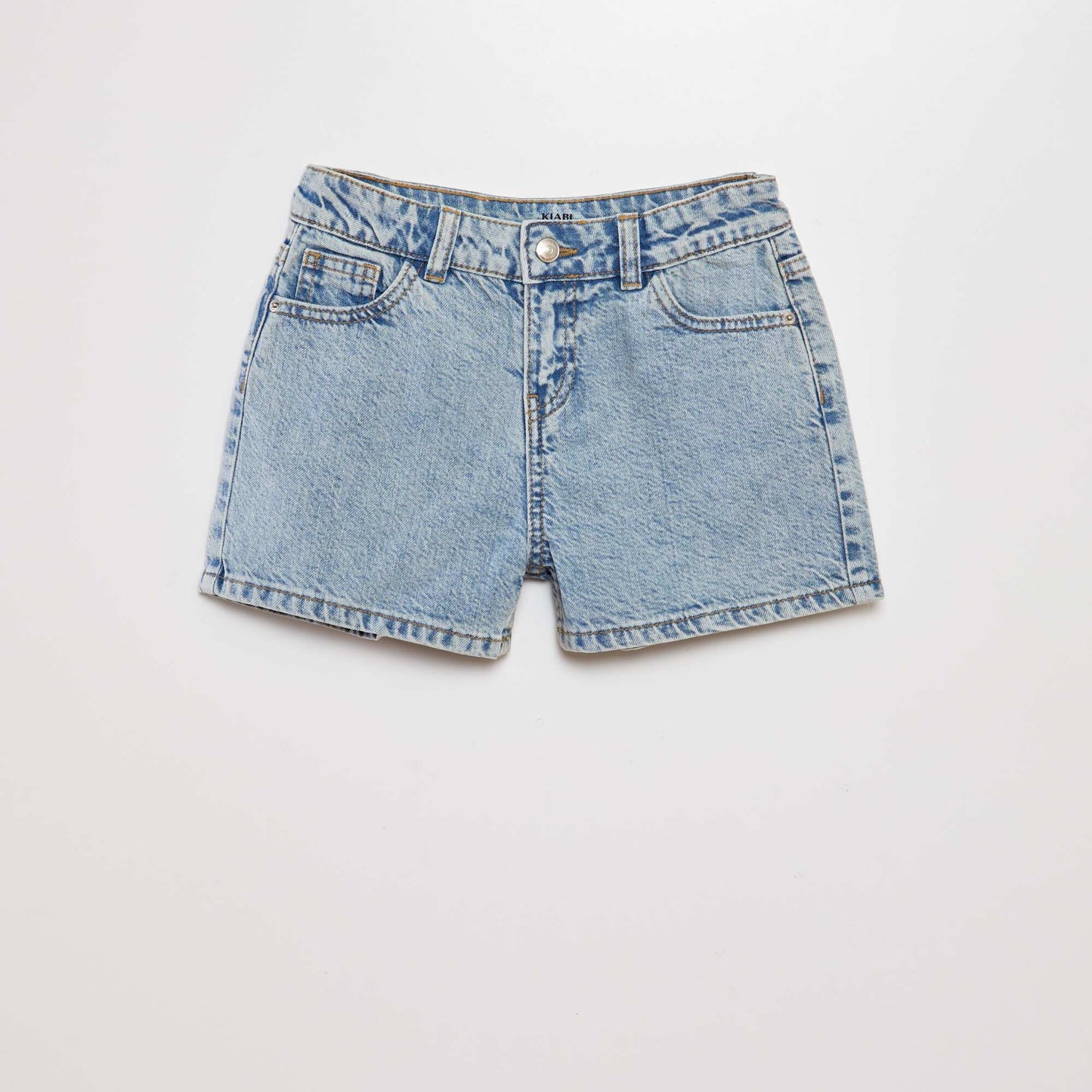 High-rise denim shorts BLUE