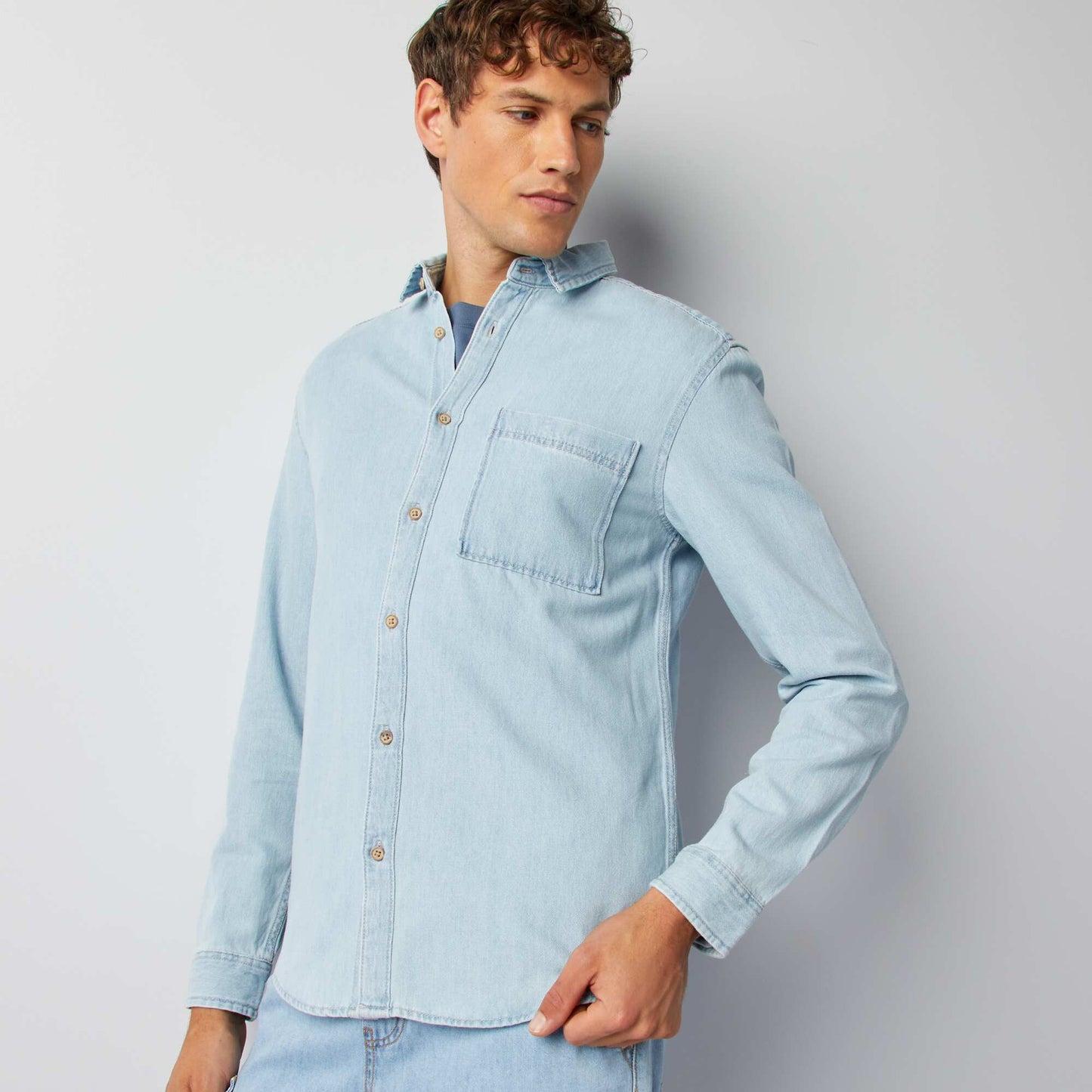 Denim shirt BLUE