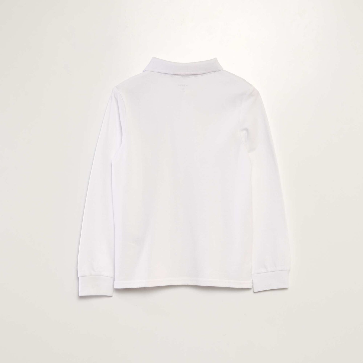 Long-sleeved polo shirt WHITE