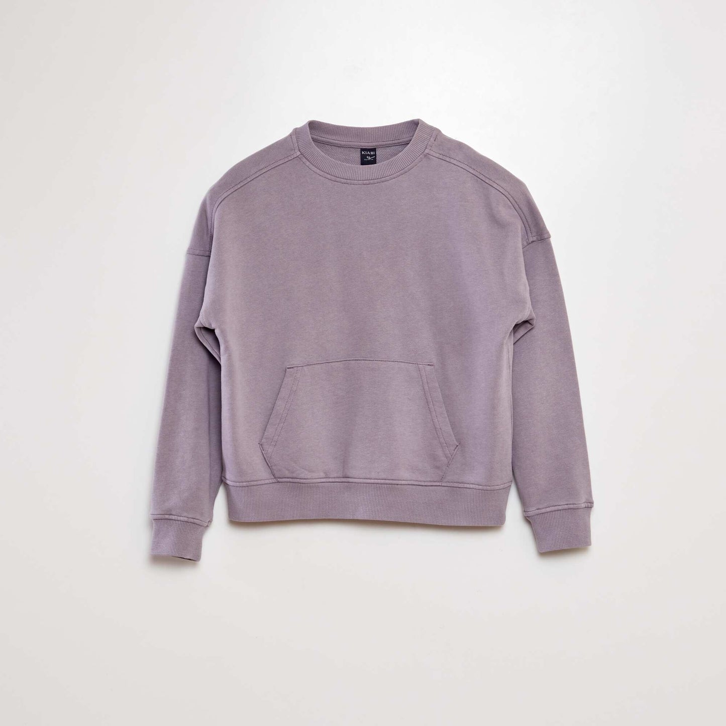 Sweatshirt with kangaroo pocket PURPLE