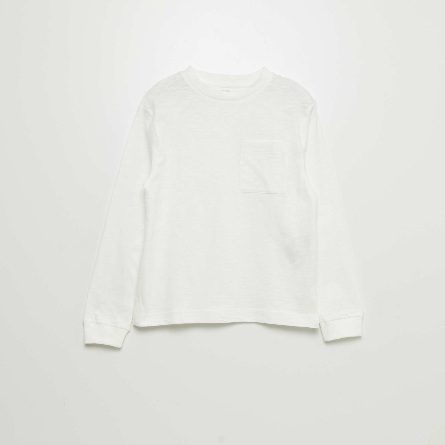 Long-sleeved cotton T-shirt WHITE