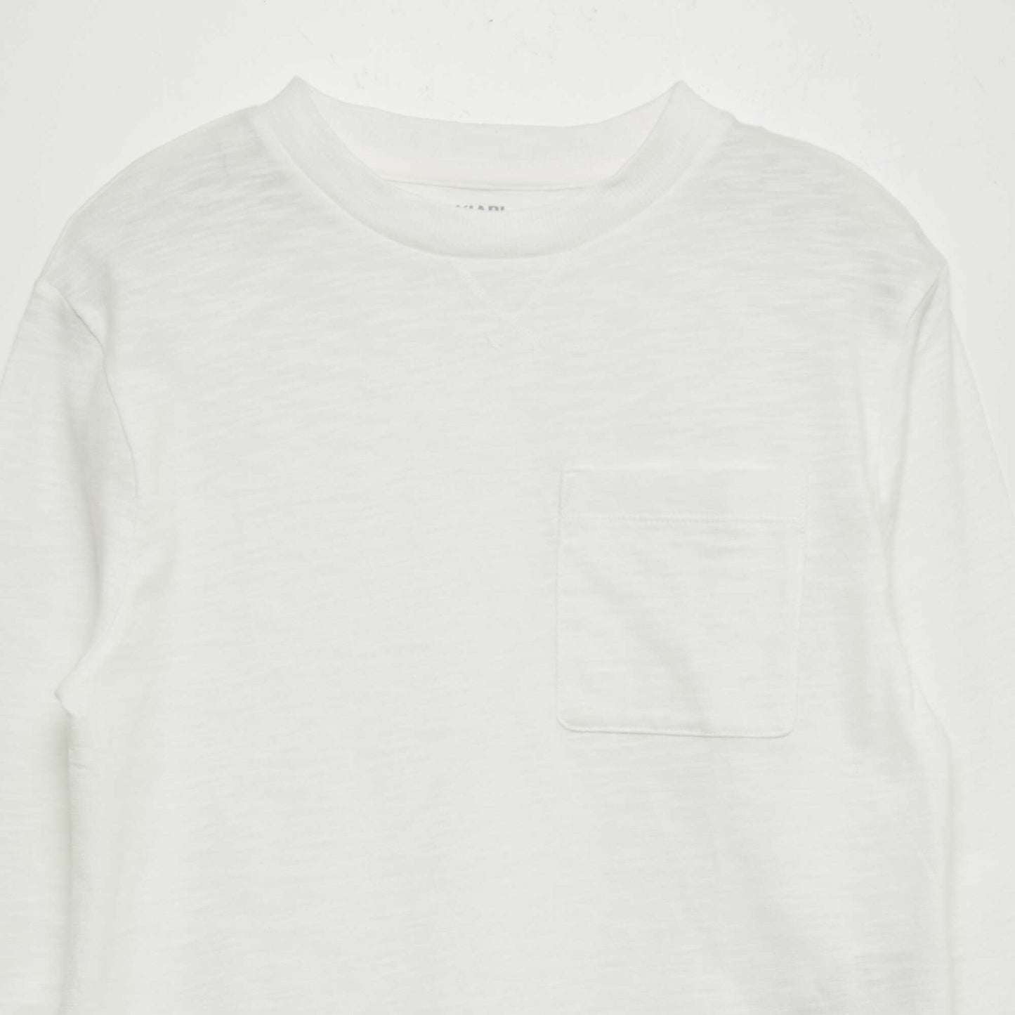 Long-sleeved cotton T-shirt WHITE