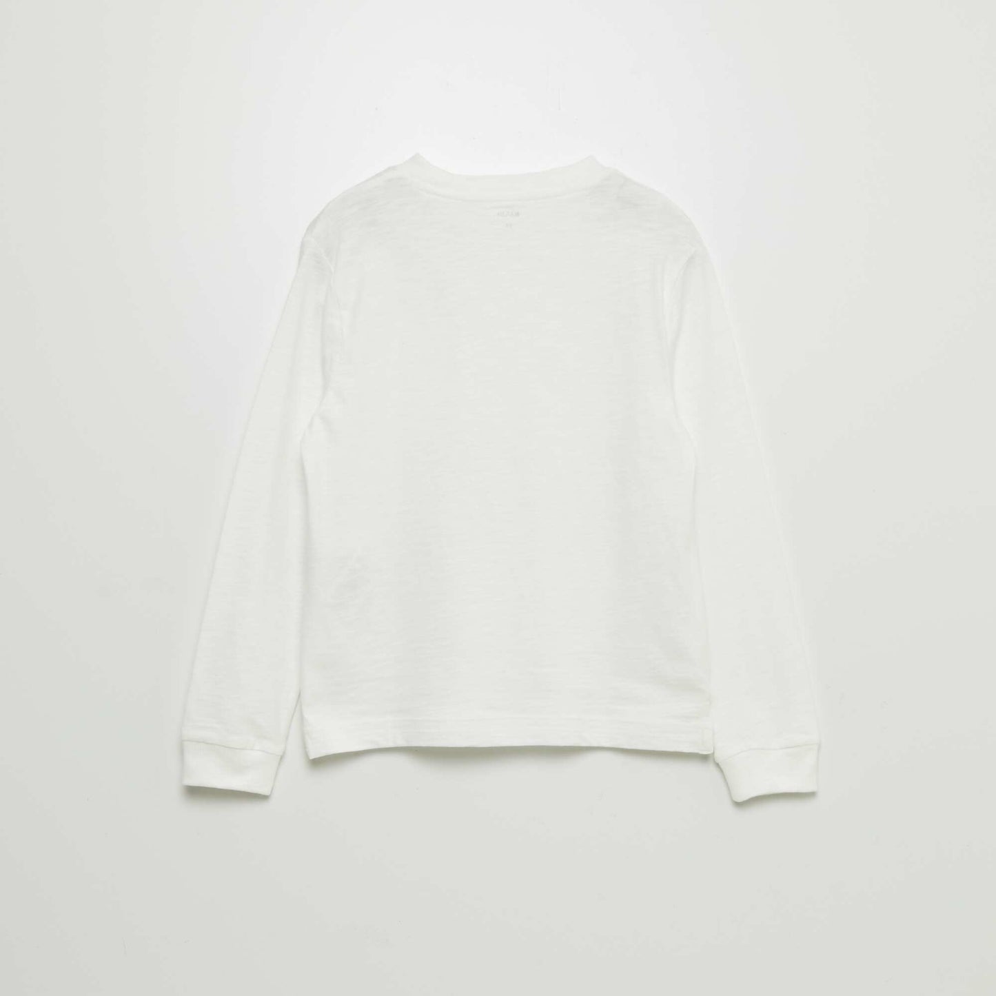 Long-sleeved cotton T-shirt WHITE