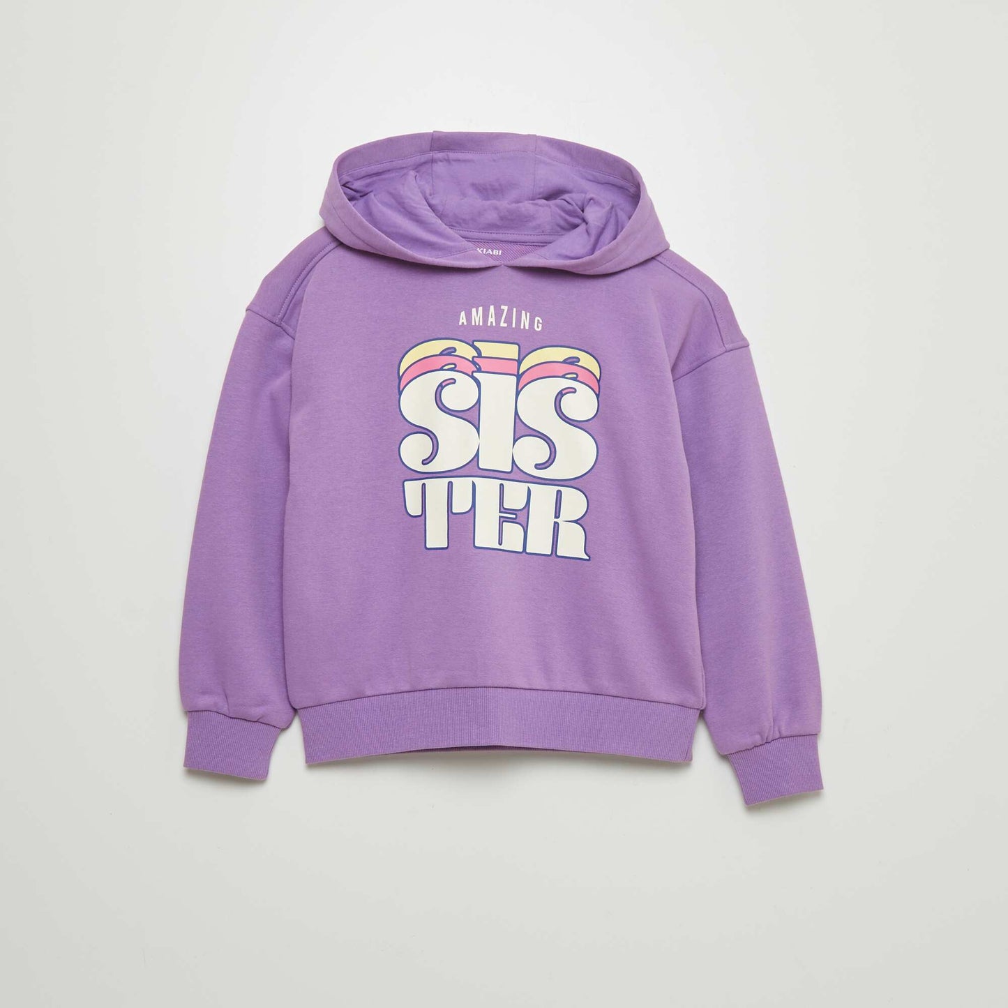 Printed hoodie PURPLE