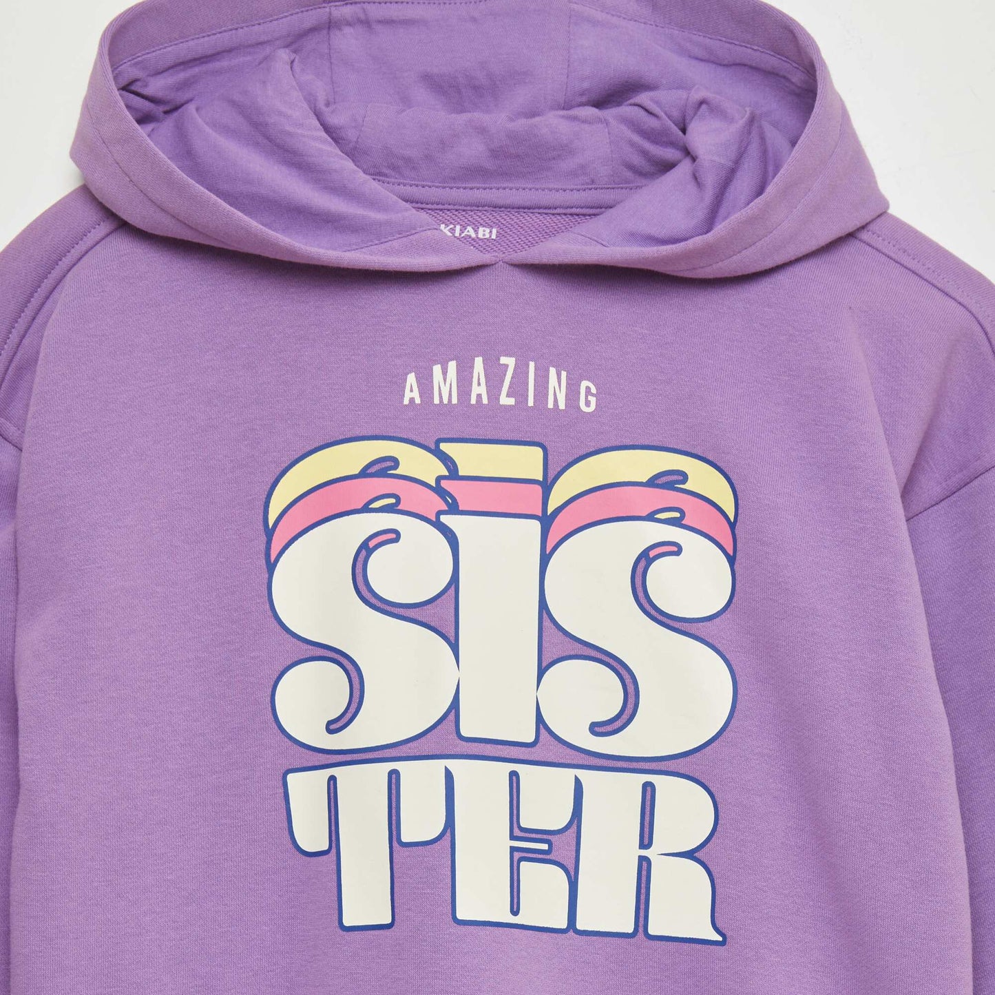 Printed hoodie PURPLE