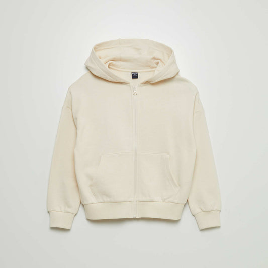 Zip-up hoodie WHITE