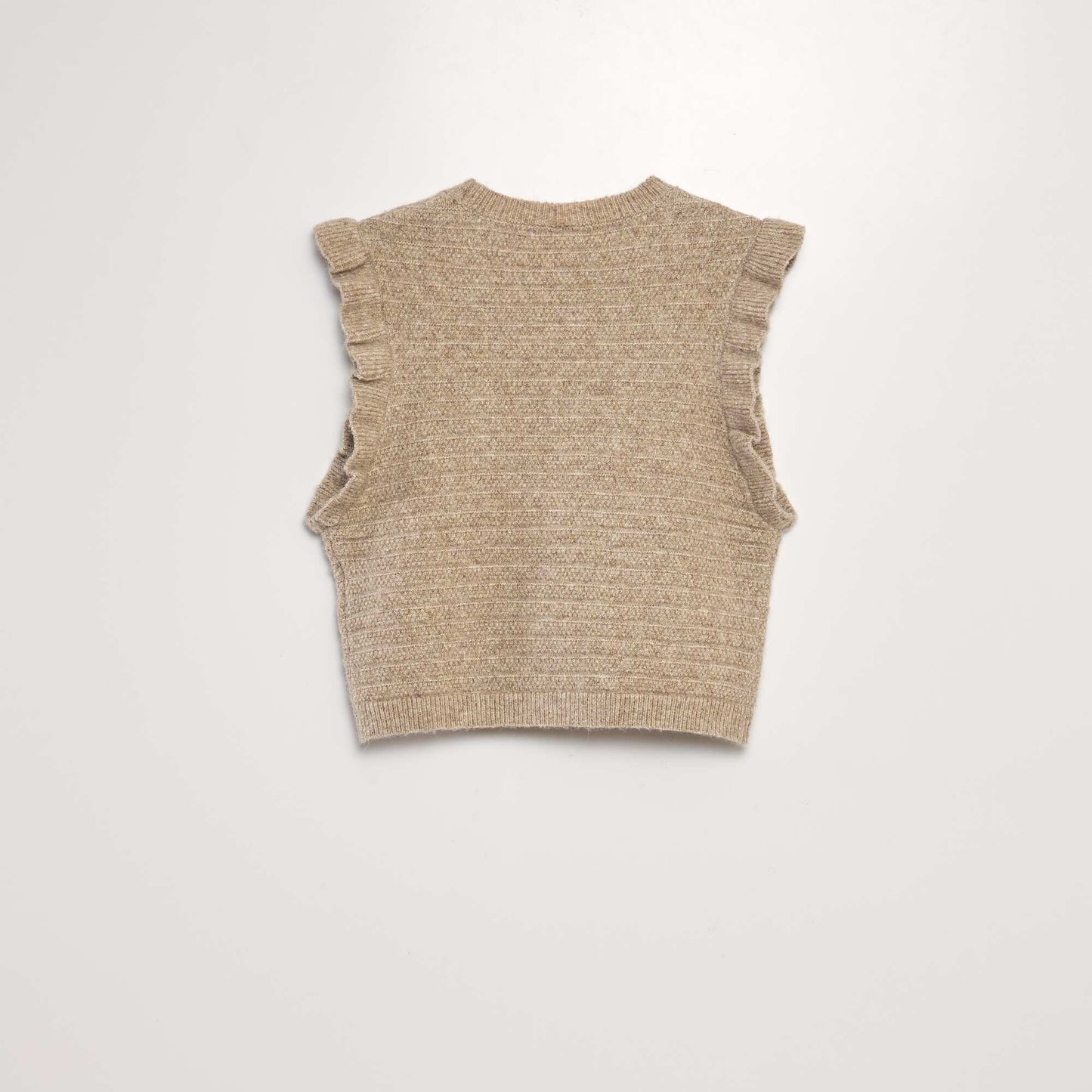 Soft knit tank top BEIGE