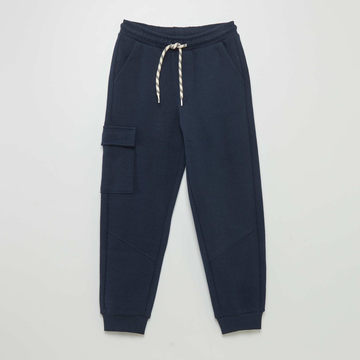 Jogging bottoms with side pockets blue