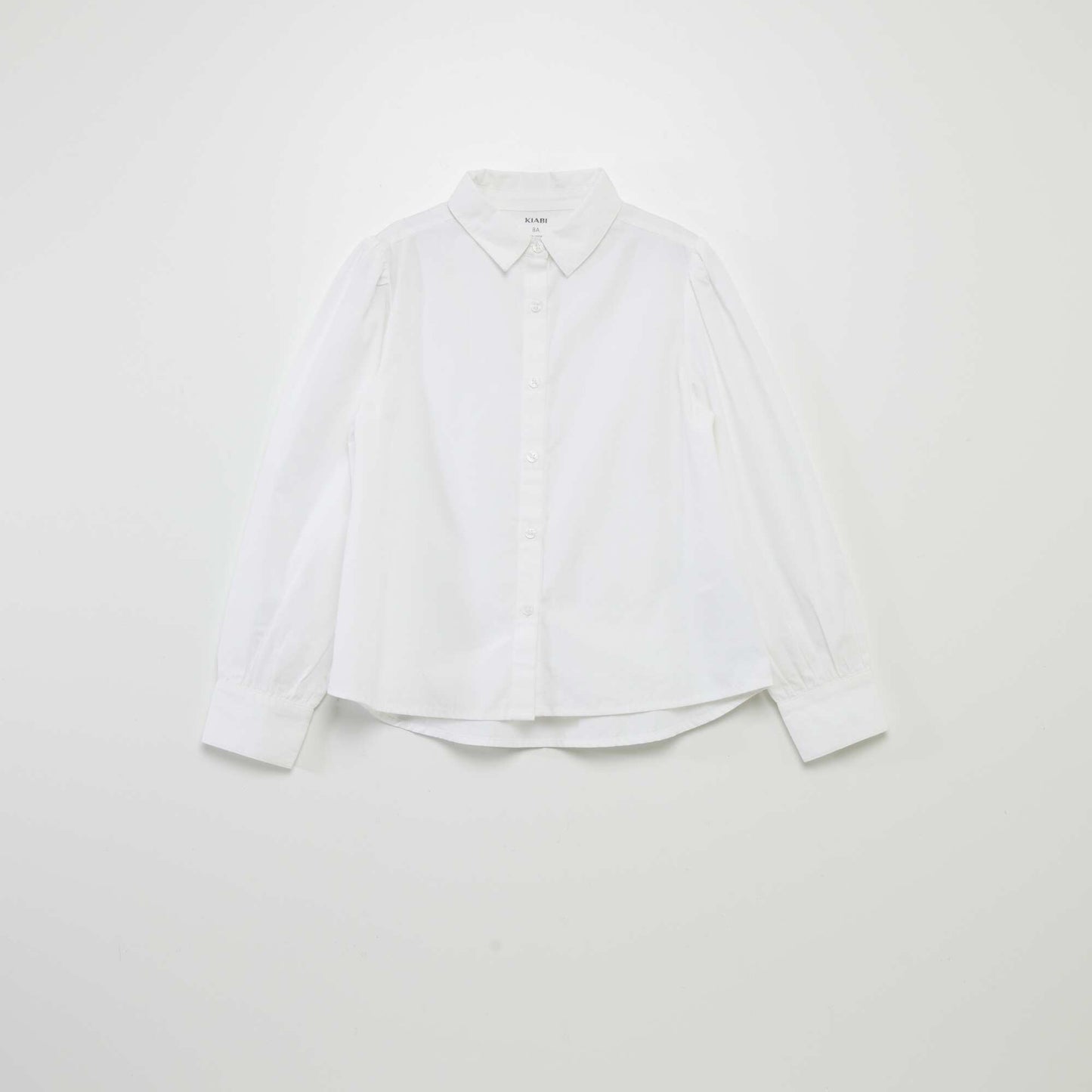 Poplin loose-fit shirt white