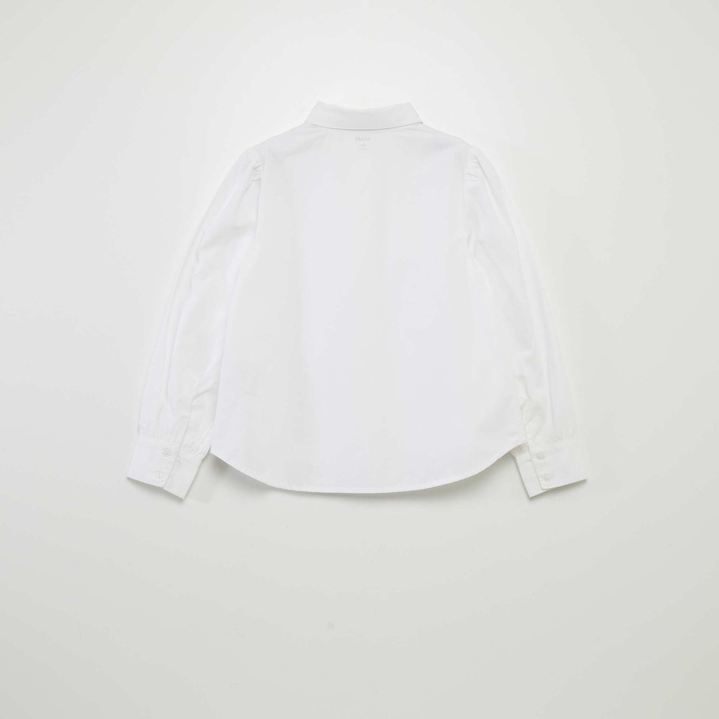 Poplin loose-fit shirt white